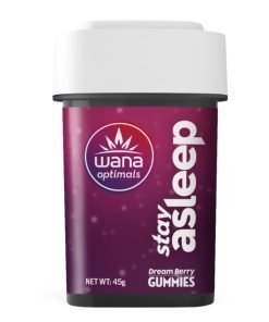 Wana Optimals Stay Asleep Cranberry Blackberry Gummies- [10pk] (200mg CBD/100mg THC/50mg CBG/50mg CBN)