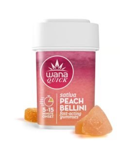 Wana Quick Peach Bellini Gummies - 100mg THC [20ct]
