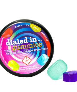 Dialed In Live Rosin Indica Gummies 100mg