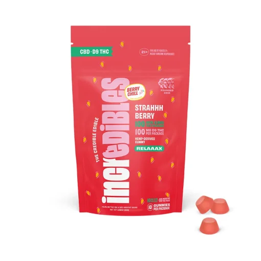 incredibles HEMP Gummy Strahhhberry Pouch Img1
