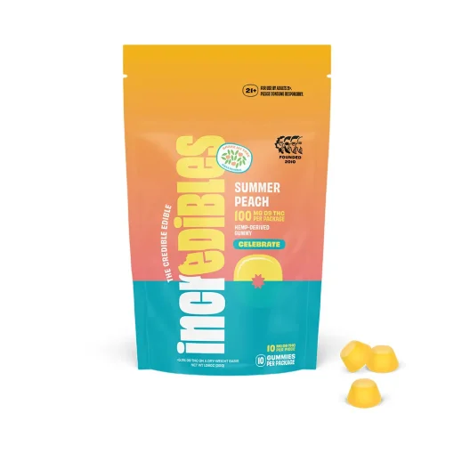 incredibles HEMP Gummy SummerPeach Pouch Img1