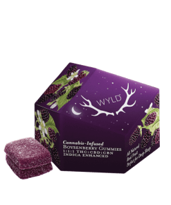 Wyld Boysenberry Gummies – 1:1:1 THC/CBD/CBN (100mg Each)